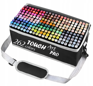 Alkoholové popisovače Touch Art PRO, sada 262 ks